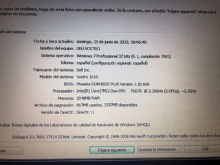 Portátil Dell Vostro