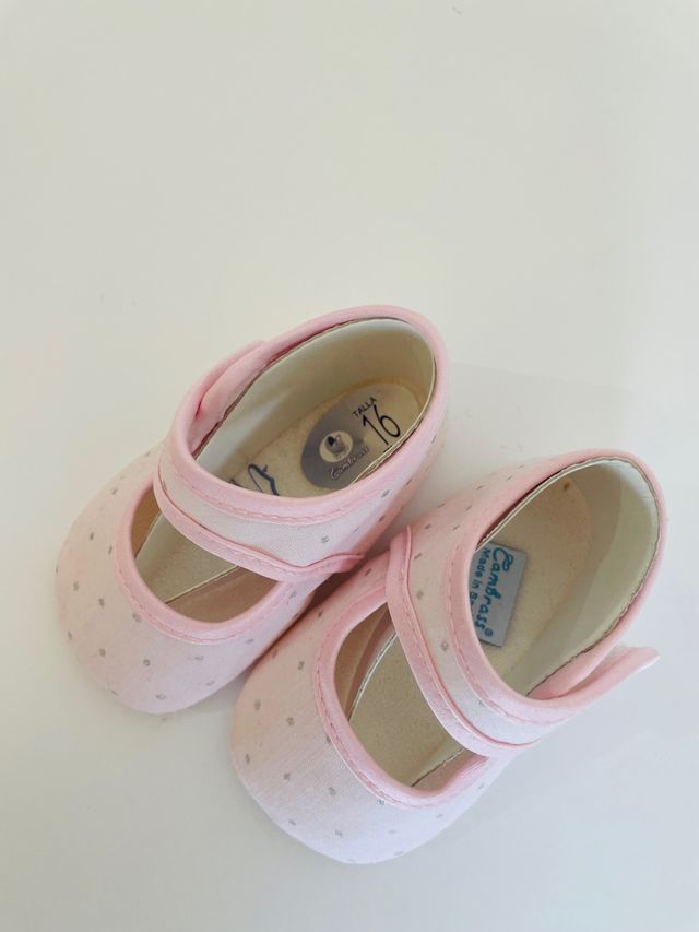 Zapatitos Verano tela bebé niña Cambrass