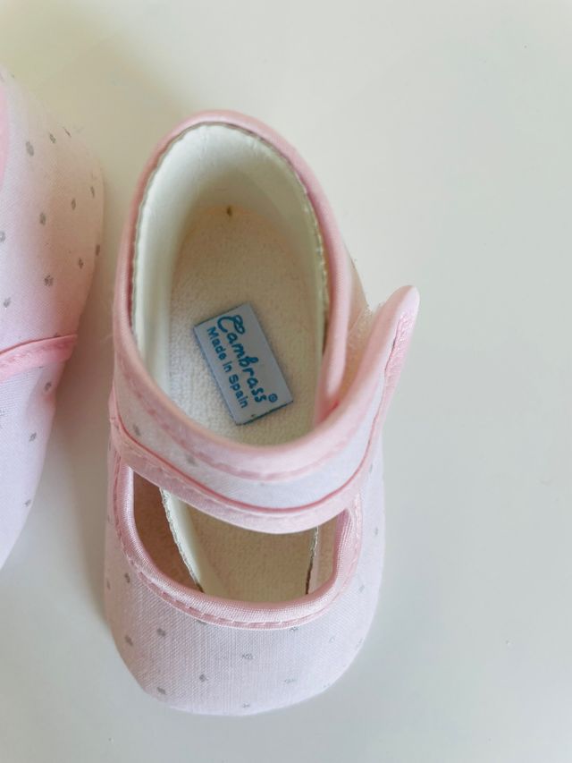 Zapatitos Verano tela bebé niña Cambrass