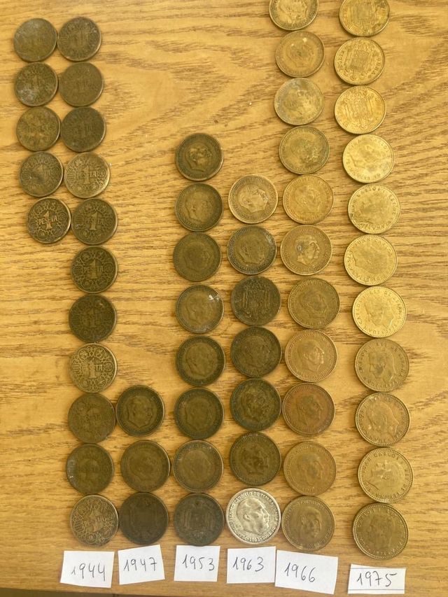 50 monedes de pesseta