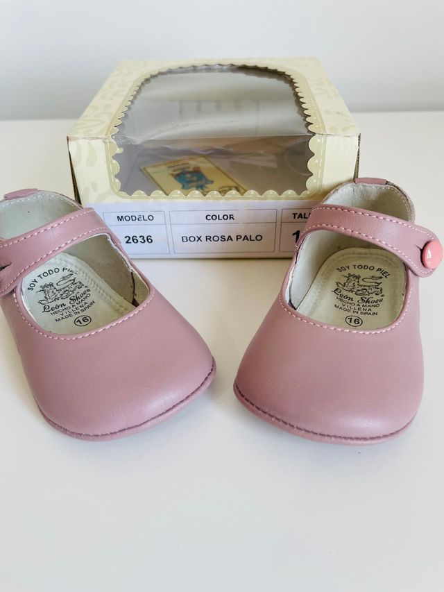 Zapatos merceditas piel bebé niña