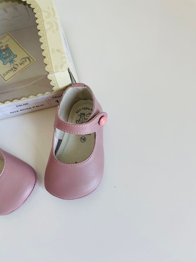 Zapatos merceditas piel bebé niña