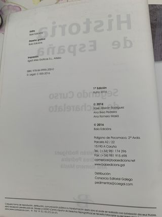 Libro Historia de España 2 Bacharelato