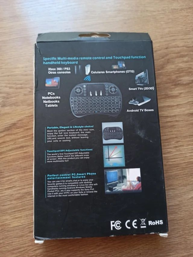 Mini teclado inalambrico color negro