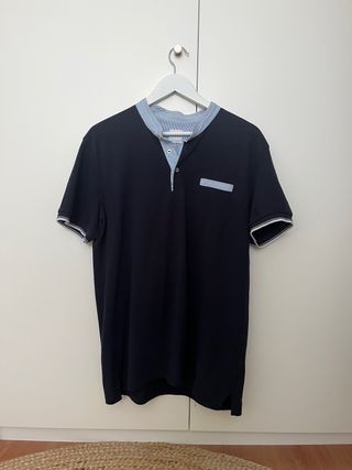 Polo azul Zara