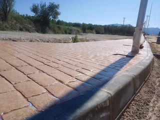 hormigón impreso y fratasado