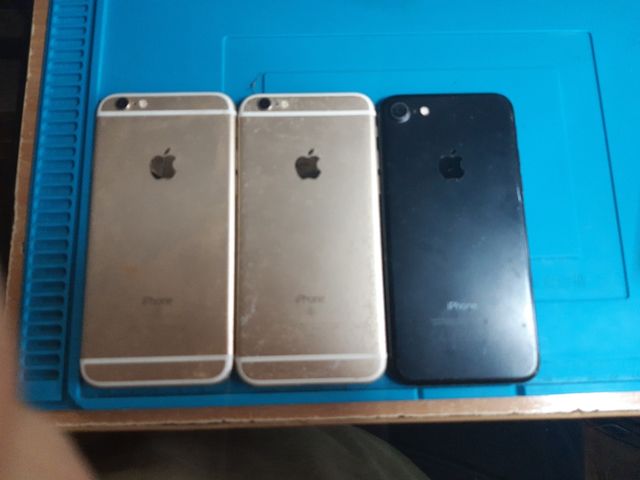 Lote 2 do iPhone S6 e uma sucata do iPhone 7