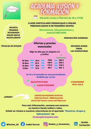 Clases Granada presenciales Septiembre