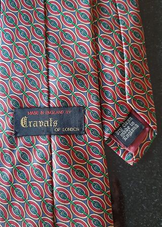 Corbata de seda natural CRAVATS of London.