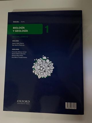 Libro de Biología y Geología de 1° Bachillerato