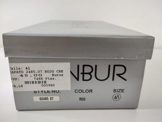 Zapatos rojos Menbur