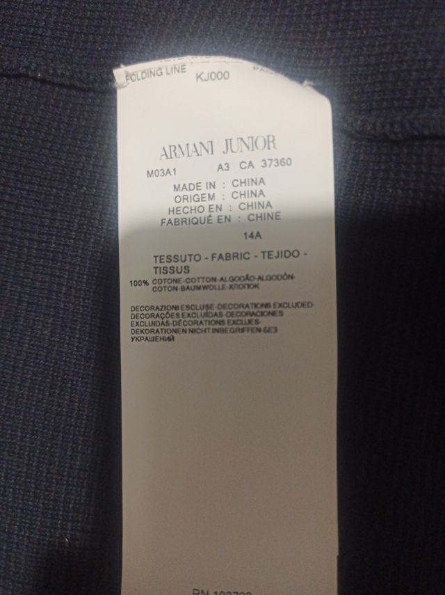 rebeca ARMANI talla 14