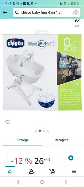 Baby hug 4 en 1 air colchon de REGALO.!!!