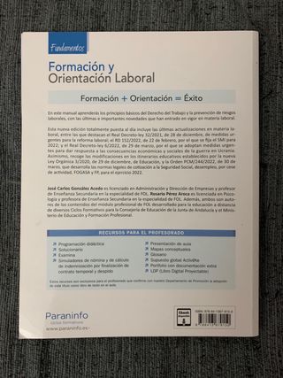 Libro FOL - paraninfo ciclos formativos