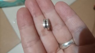 Charm reflexion corazón pedrería plata de ley