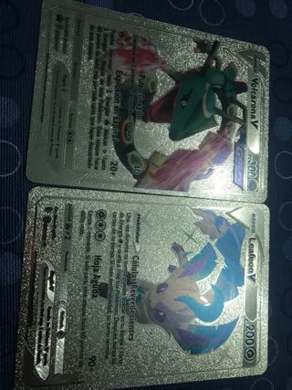 Cartas pokemon doradas
