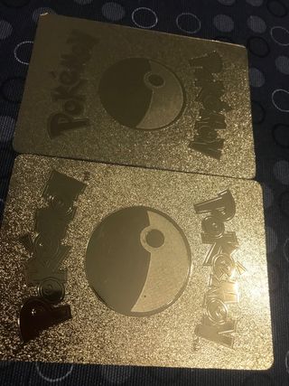 Cartas pokemon doradas