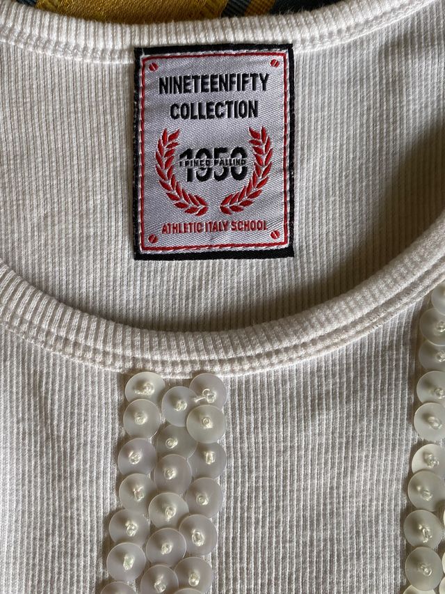 Canotta Pinco Pallino con paillettes