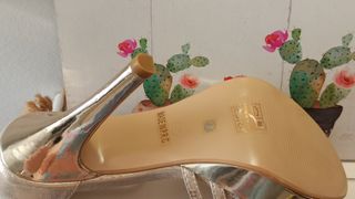 Zapatos de fiesta dorados a estrenar talla 38