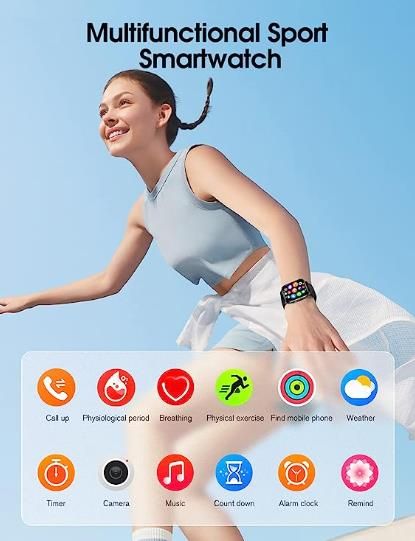 Smartwatch para Homber Mujer 1.96" Reloj Intelegen