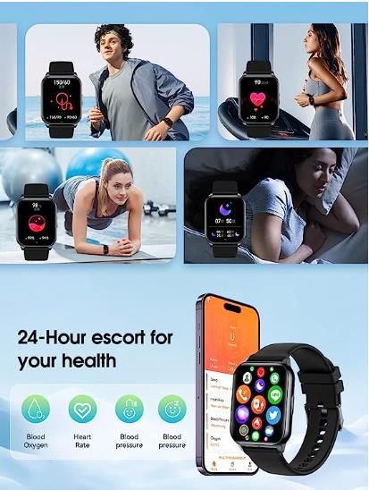 Smartwatch para Homber Mujer 1.96" Reloj Intelegen