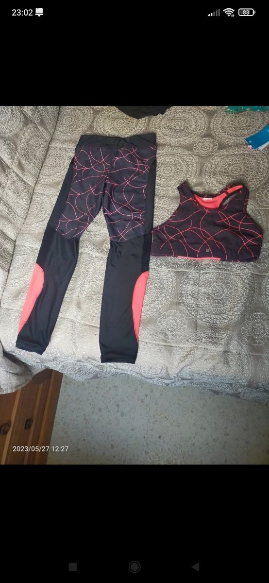 conjunto deportivo niña ,solo un uso 