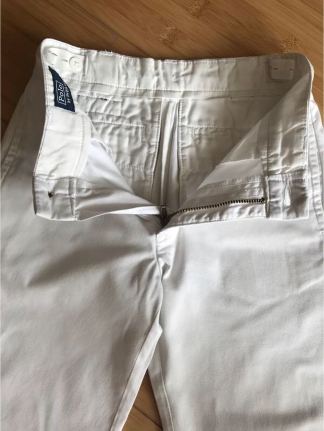 Pantaloni bianchi bambino Polo by Ralph Lauren 