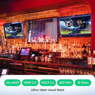 1 IN 4 Out, HDMI Splitter 4K 60hz