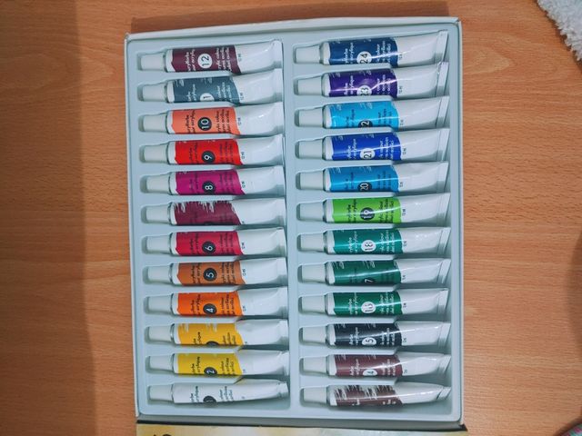 Caja pinturas acrilicas