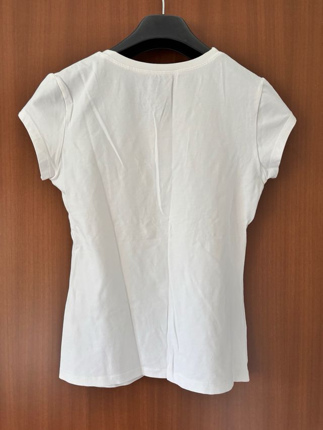 T-shirt bianca con stampa colorata – Motivo occhia