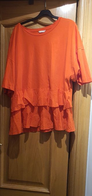 Camiseta manga corta naranja XXL 