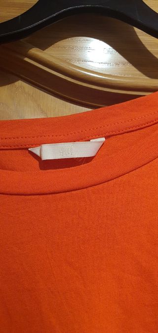 Camiseta manga corta naranja XXL 