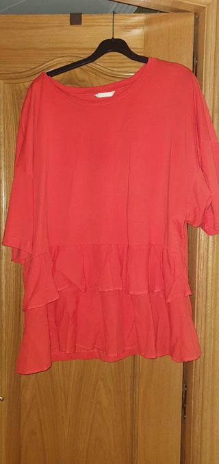 Camiseta manga corta naranja XXL 