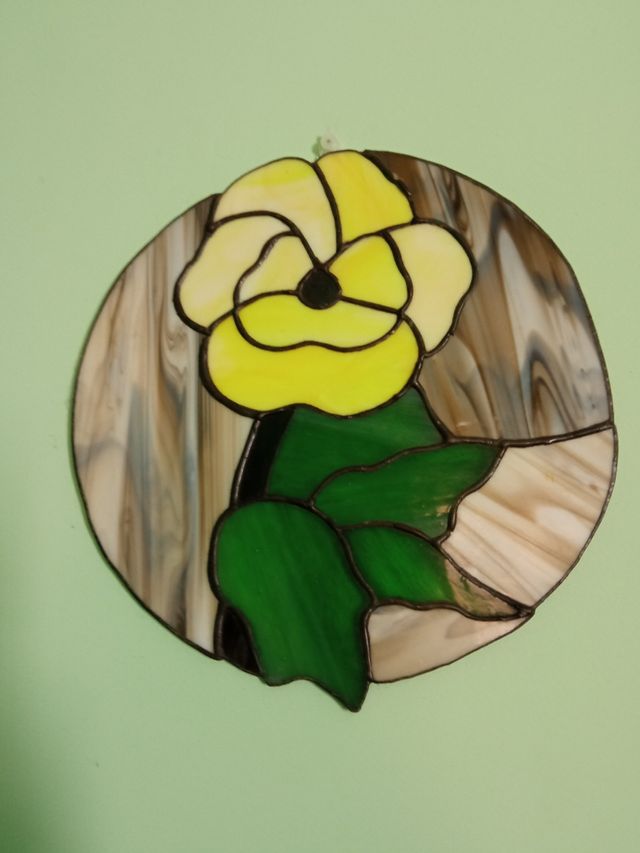 Flor decorativa cristal 