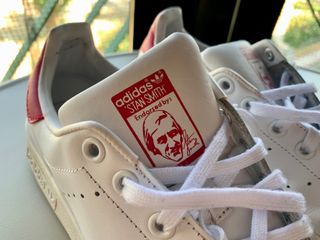 Zapatillas adidas Stan Smith,logo fucsia,t. 38 2/3