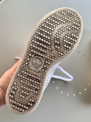 Zapatillas adidas Stan Smith,logo fucsia,t. 38 2/3