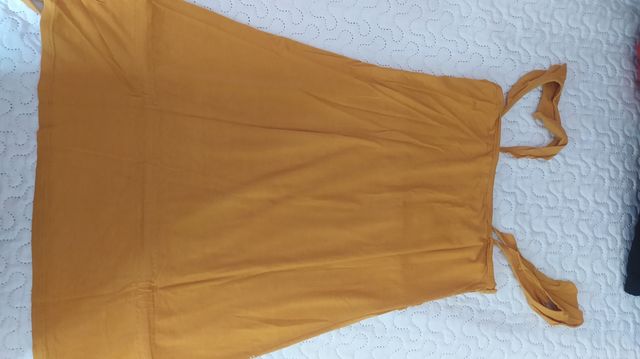 camiseta tirantes mostaza