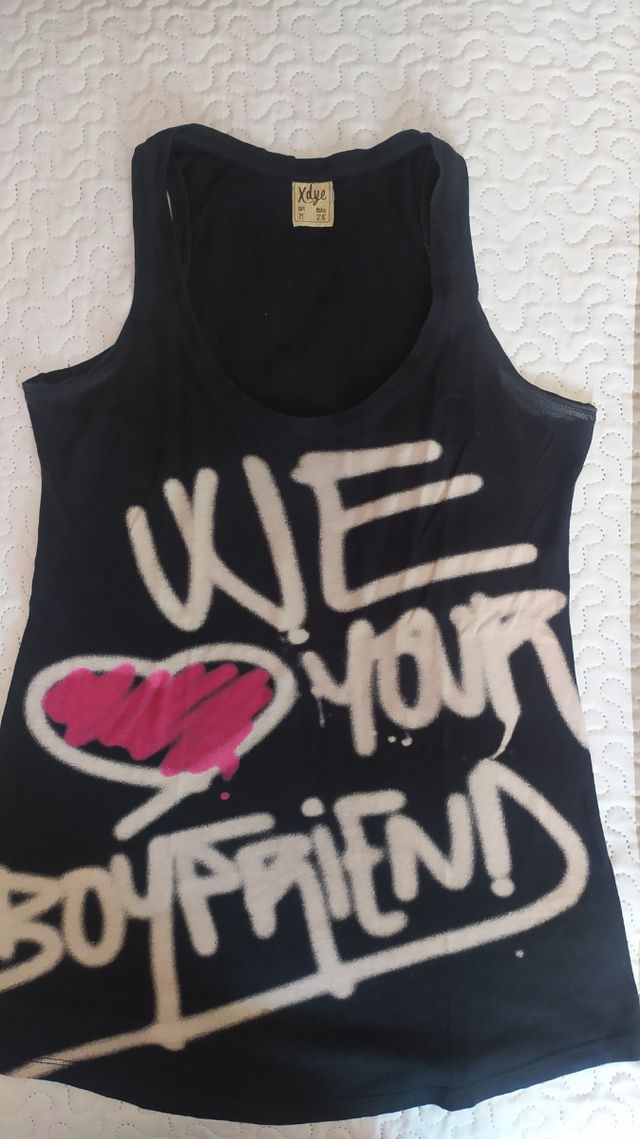 camiseta tirantes negra