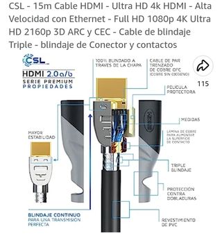 cable HDMI 15 metros