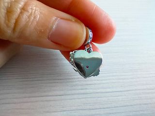 Charm corazón mamá plata de ley