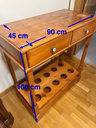 MESA ALTA CAJONES BOTELLERO.-