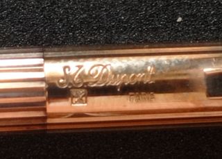 Bolígrafo Dupont de oro