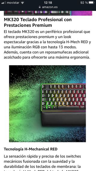 Teclado Garmin mk320 nuevo