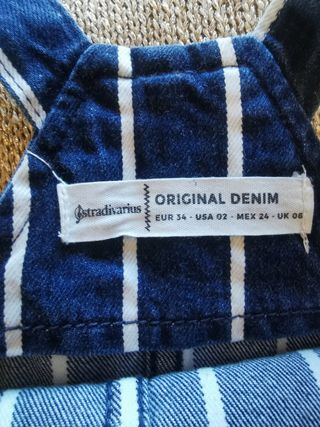 Lote de 3 petos, pantalón y Faldas vaqueras 15€