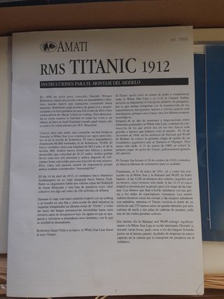 rms Titanic 1912. maqueta