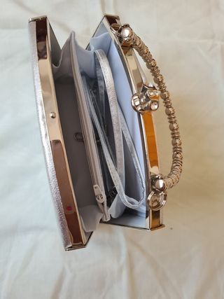 Bolso de fiesta plateado 