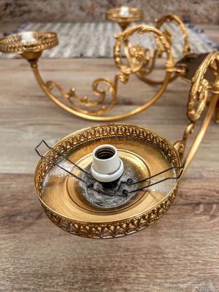 Lámpara de araña de bronce