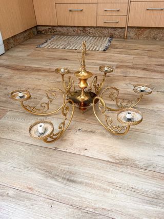 Lámpara de araña de bronce