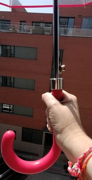 Paraguas automático transparente