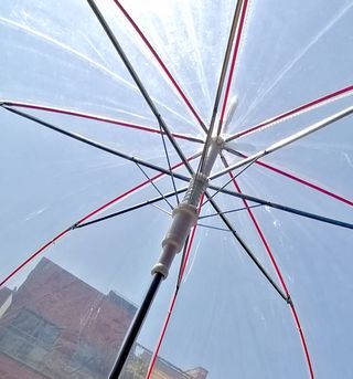 Paraguas automático transparente